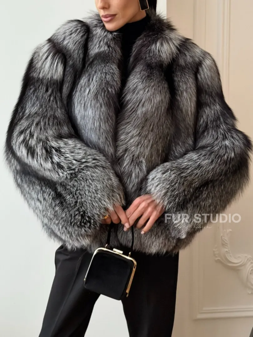 Шуба из чернобурки