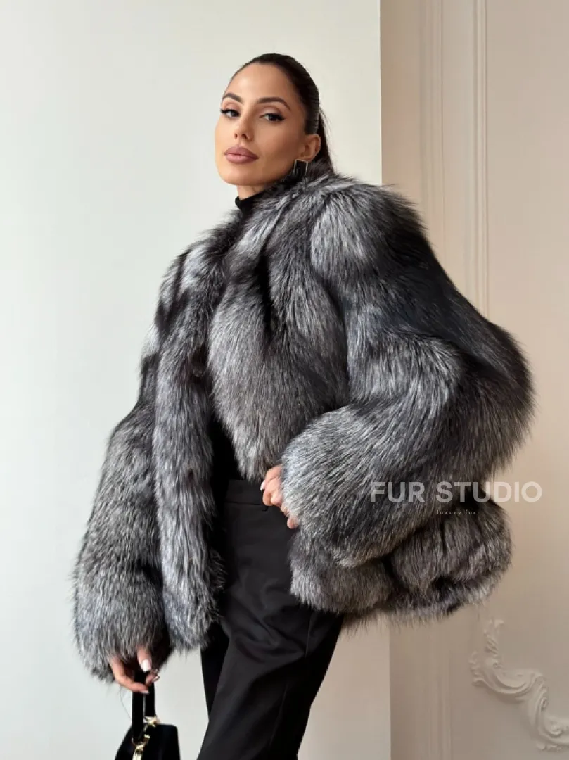 Шуба из чернобурки - фото 8