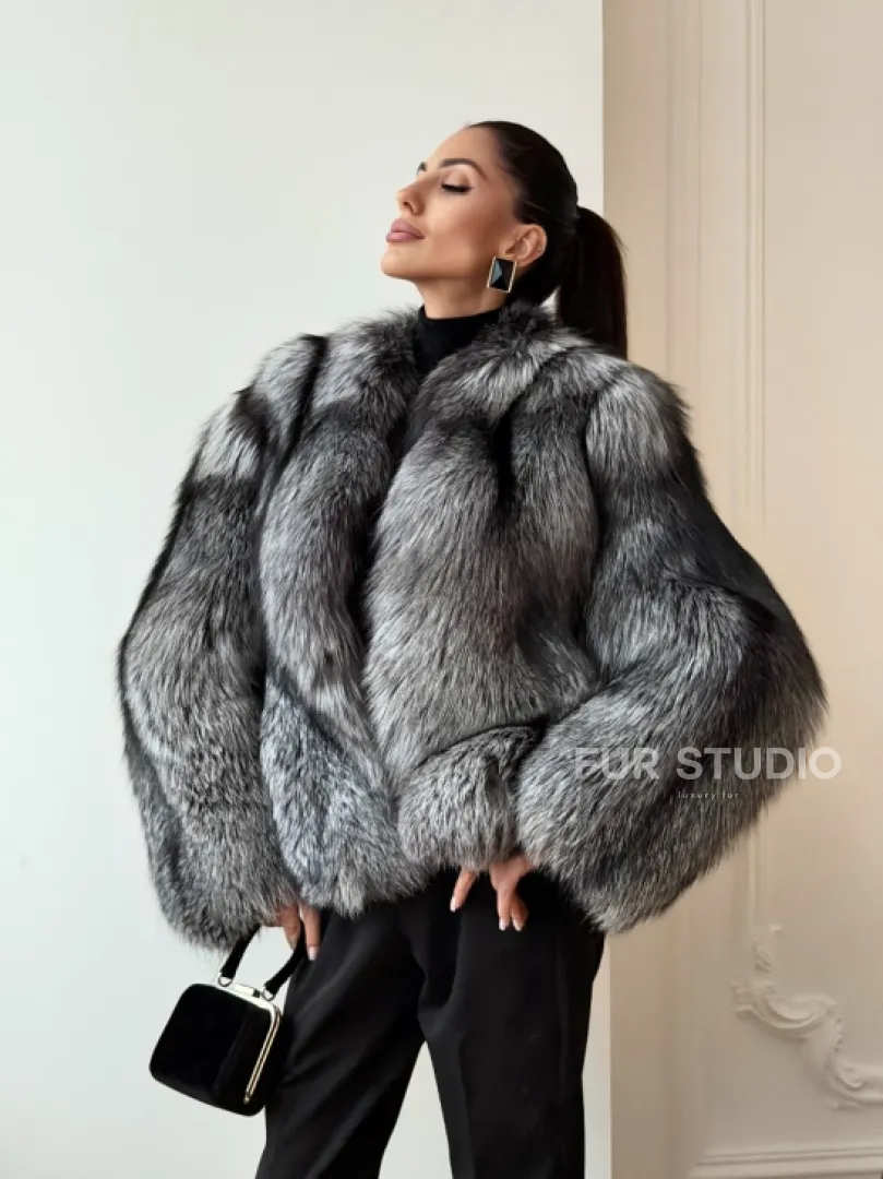 Шуба из чернобурки