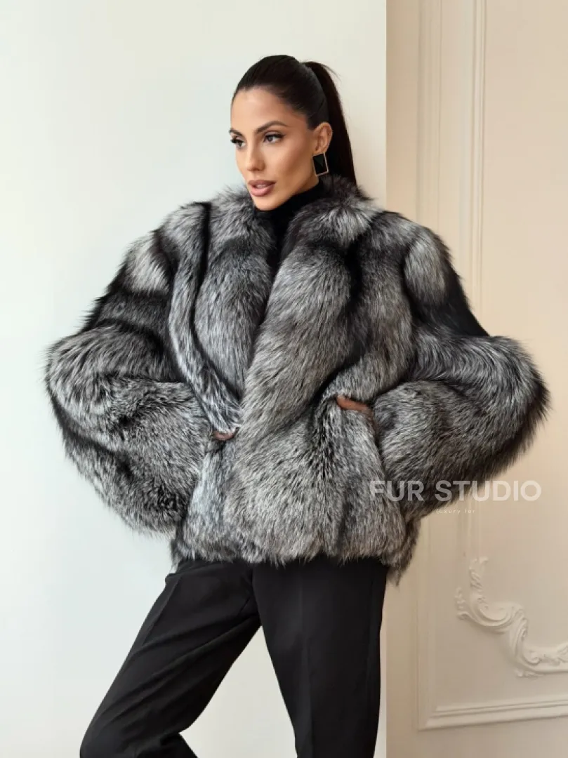 Шуба из чернобурки