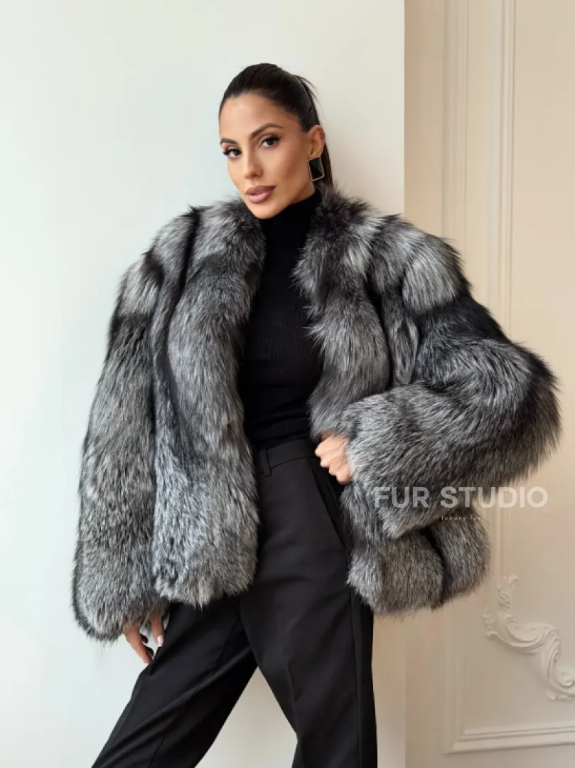 Шуба из чернобурки