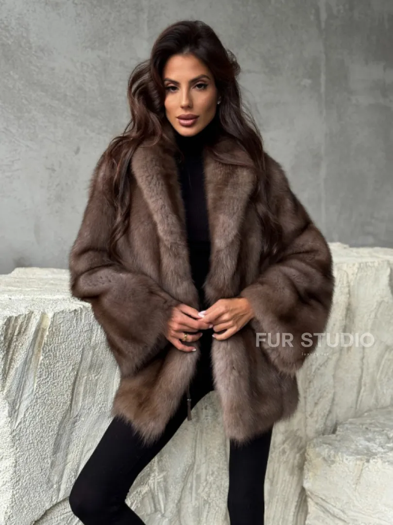 Шуба из меха куницы PREMIUM - фото 8