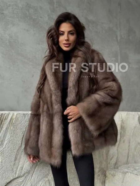 Шуба из меха куницы PREMIUM - фото 11