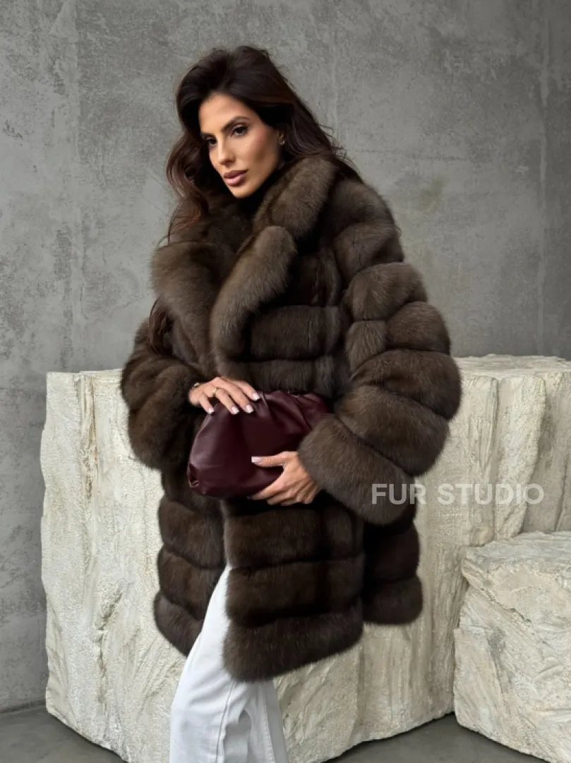 Женская шуба из соболя - фото 9