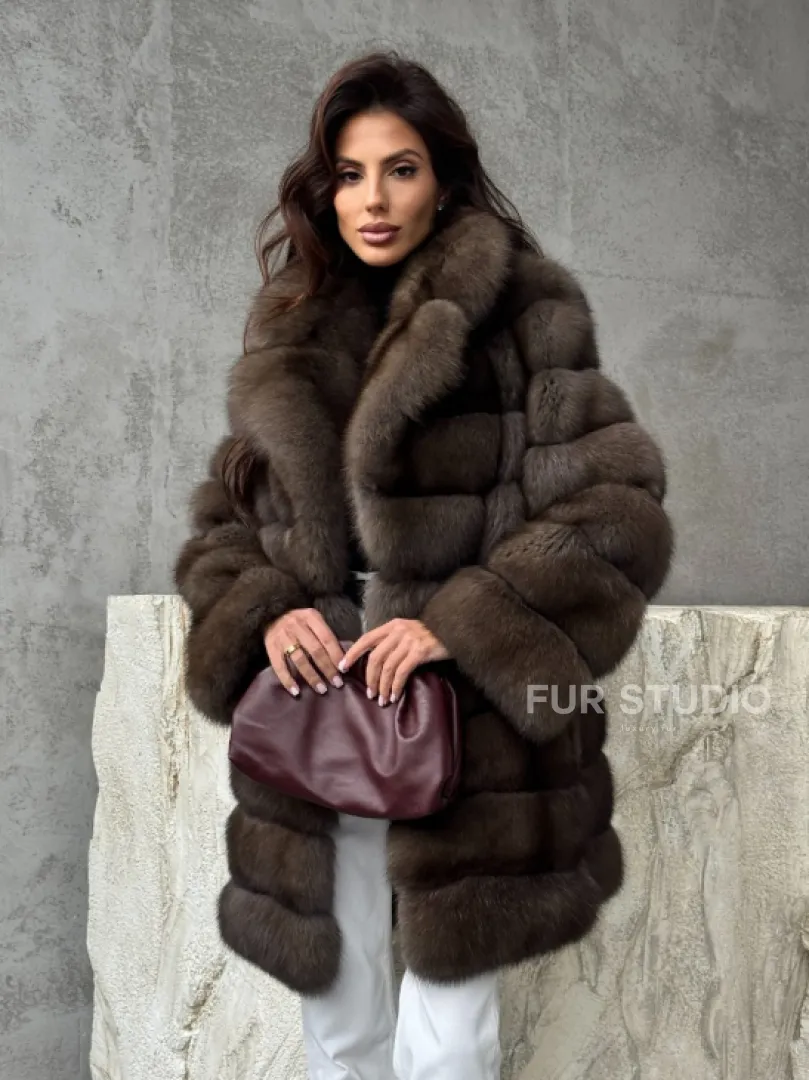 Женская шуба из соболя - фото 7