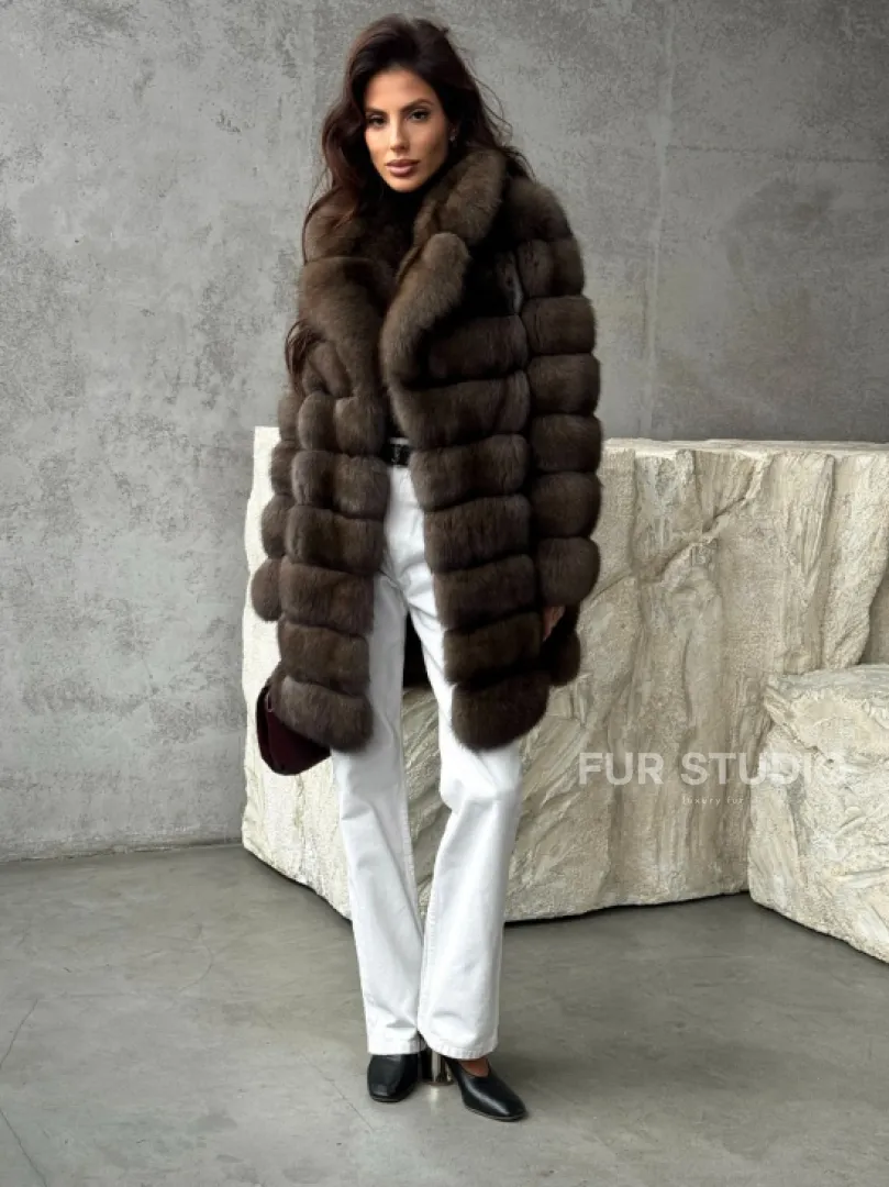 Женская шуба из соболя - фото 2