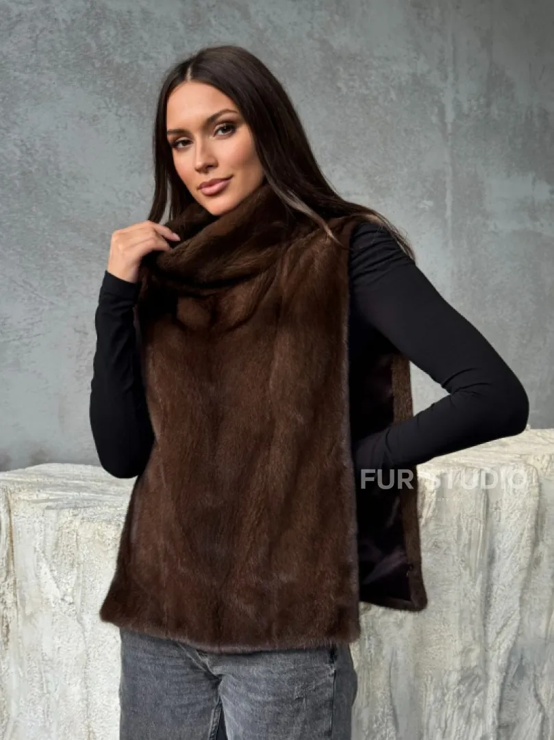 Манишка для женщин - норковая