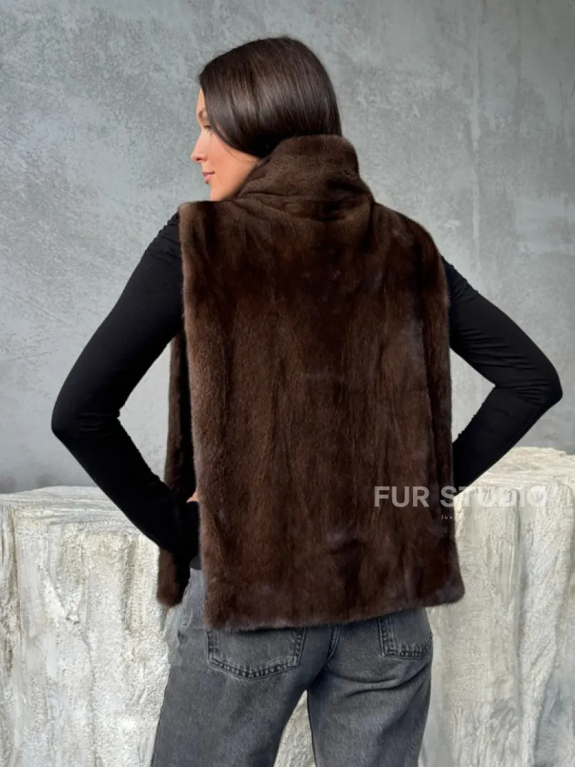 Манишка для женщин - норковая - фото 2