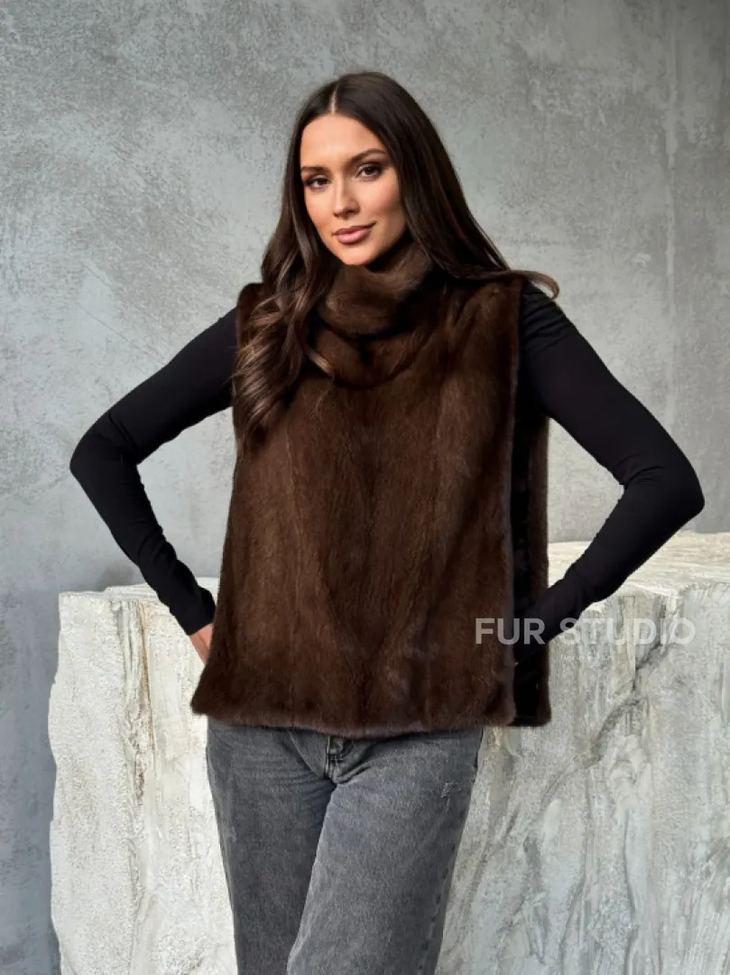 Манишка для женщин - норковая - фото 5