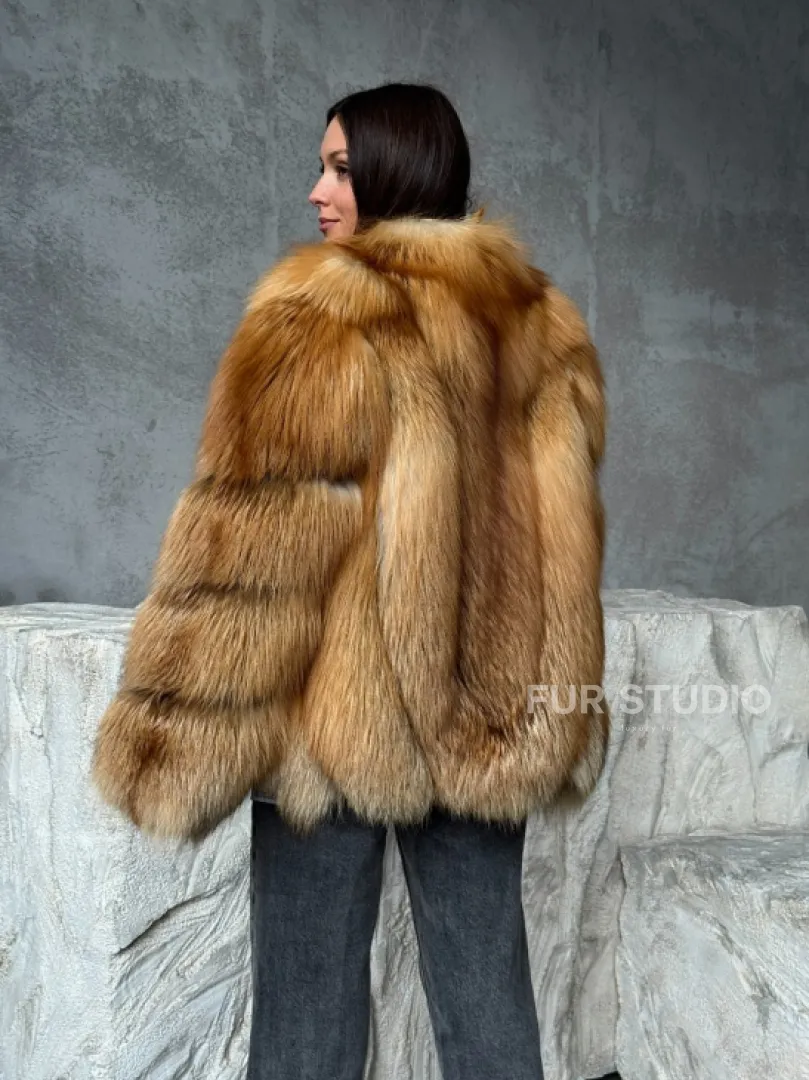 Шуба из лисы - фото 4