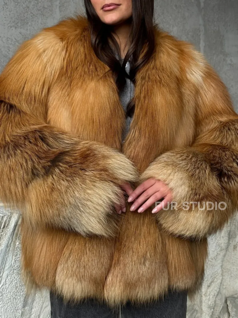 Шуба из лисы