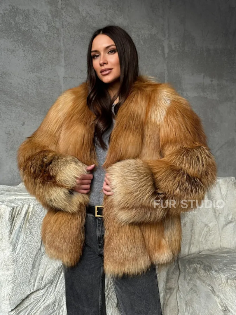 Шуба из лисы - фото 5