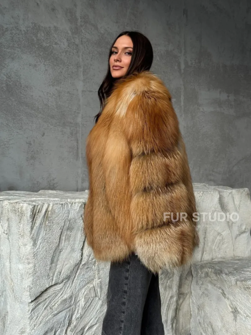 Шуба из лисы