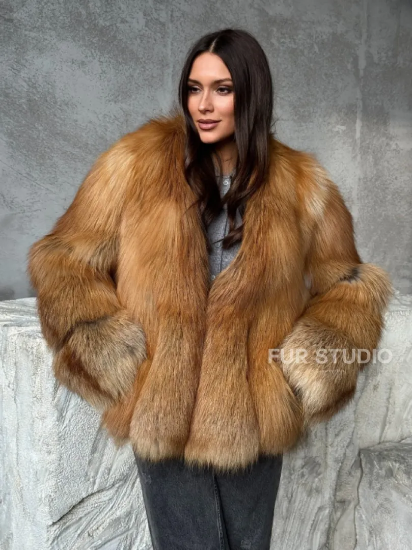 Шуба из лисы