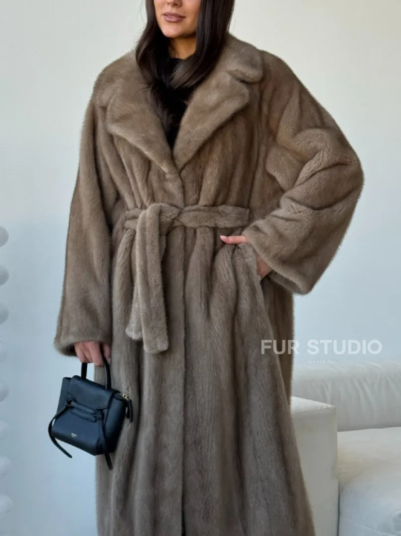 Норка пастель роспуск английский воротник