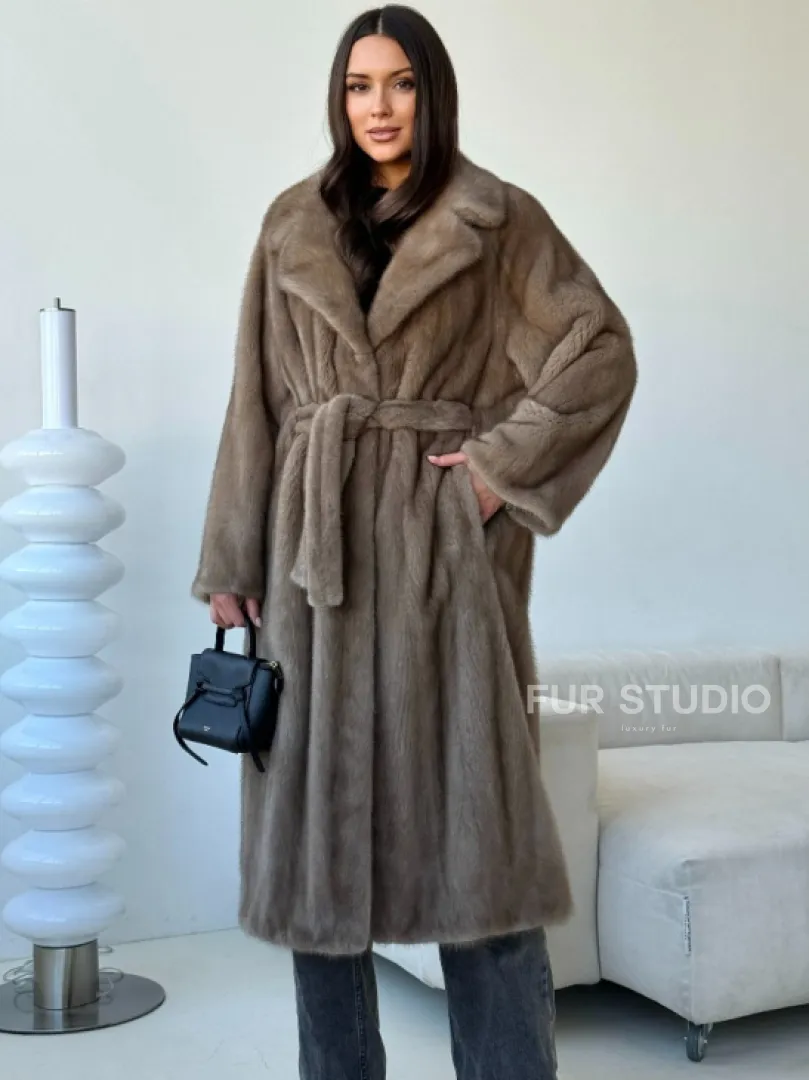 Норка пастель роспуск английский воротник