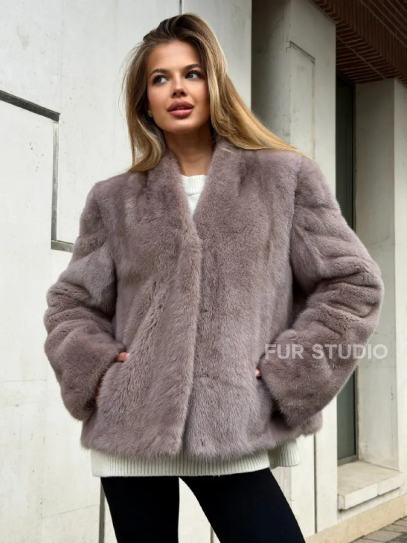 Кроп-топ шуба норковая - фото 6