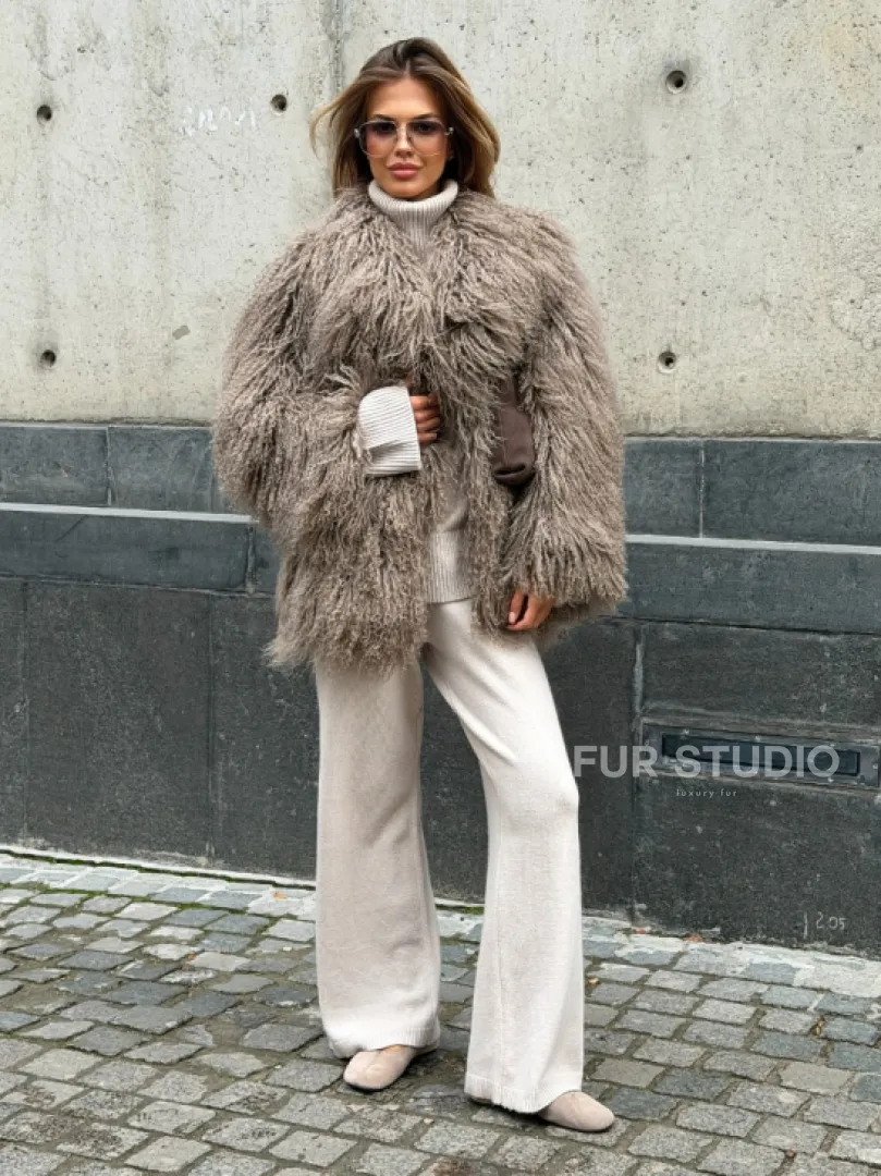 Полушубок из ламы