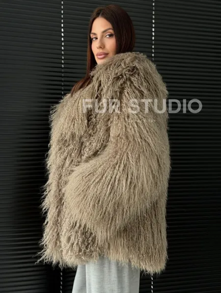 Полушубок из ламы - фото 4