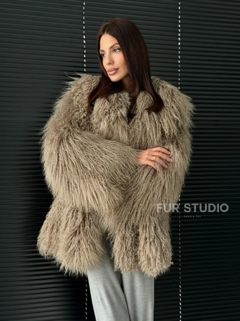 Полушубок из ламы - фото 10