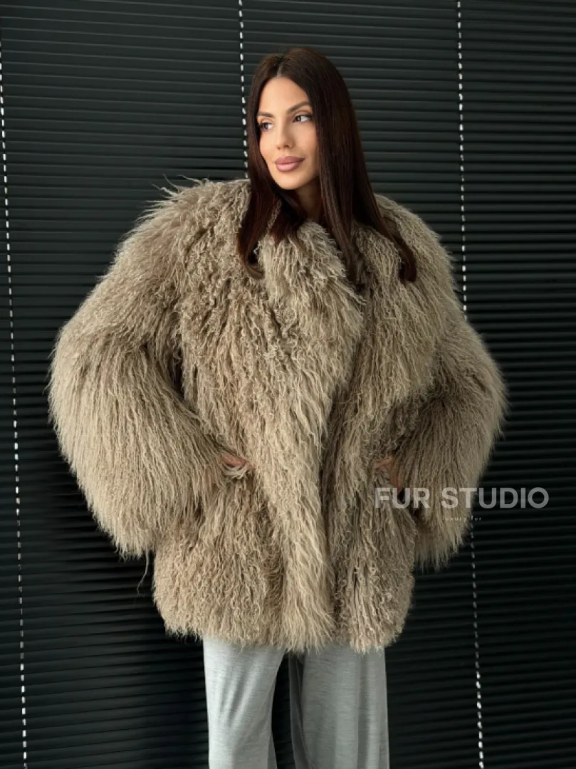 Полушубок из ламы - фото 12