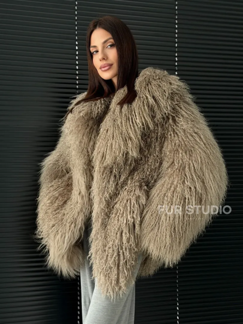 Полушубок из ламы - фото 9