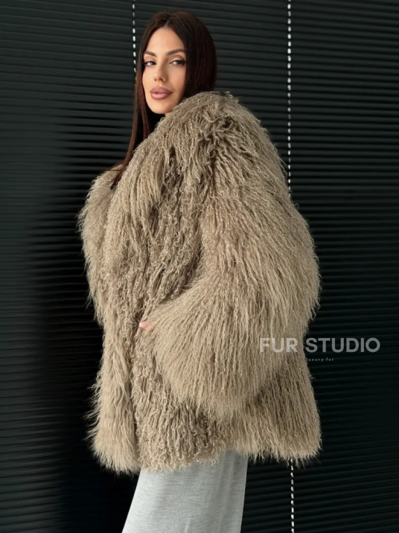 Полушубок из ламы - фото 5