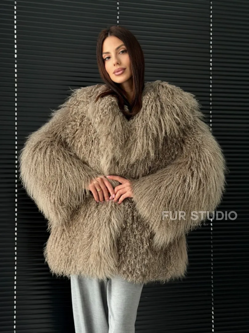 Полушубок из ламы - фото 14