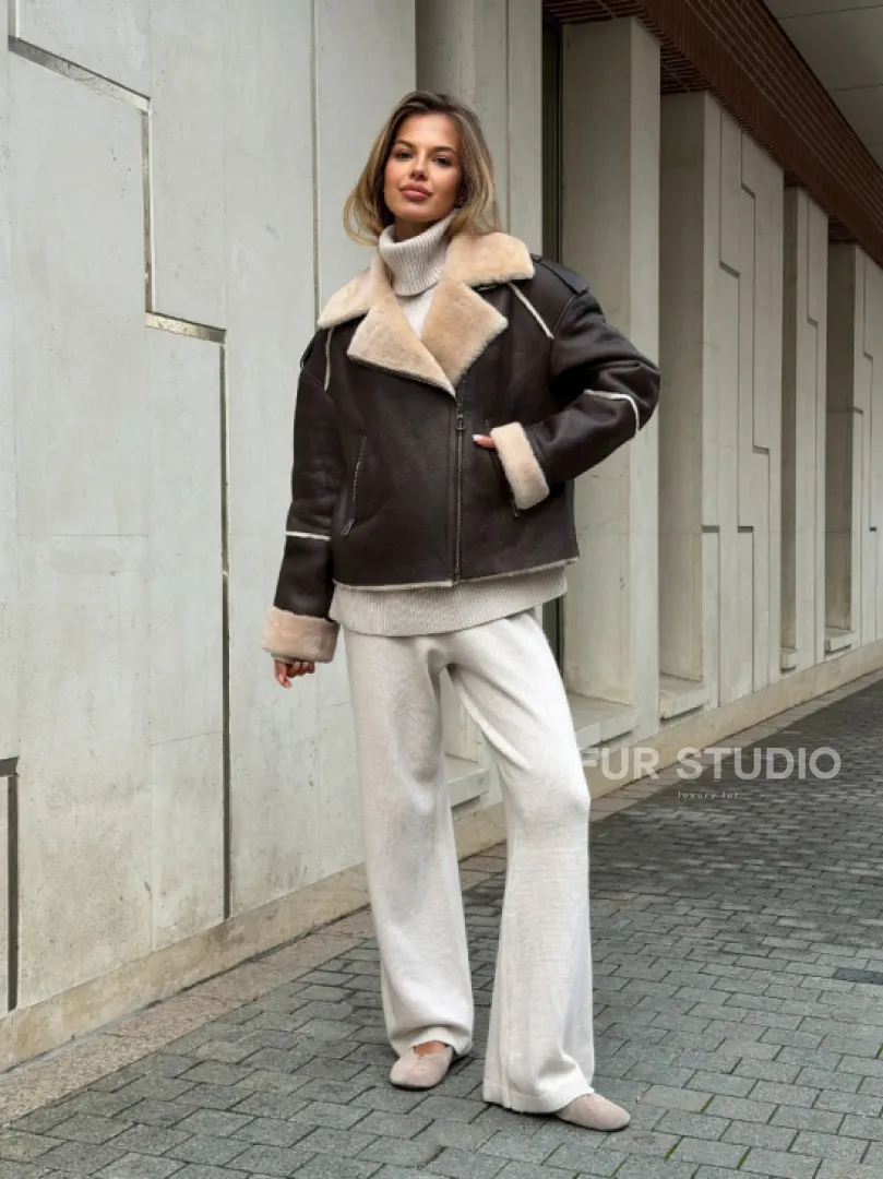 Молодёжная куртка-дубленка