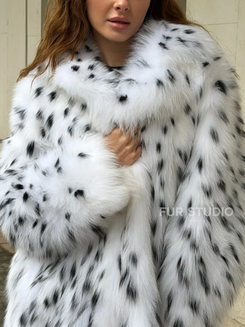 Шуба под рысь белая - фото 1