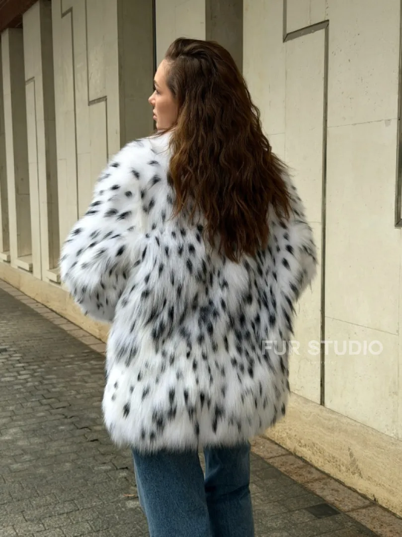 Шуба под рысь белая - фото 12