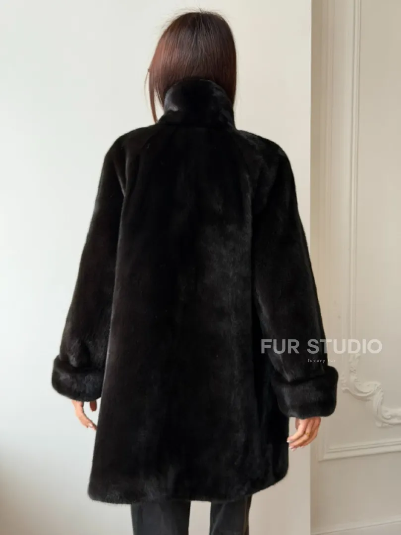 Жакет из аукционной норки Kopenhagen Fur - Dark brown - фото 4
