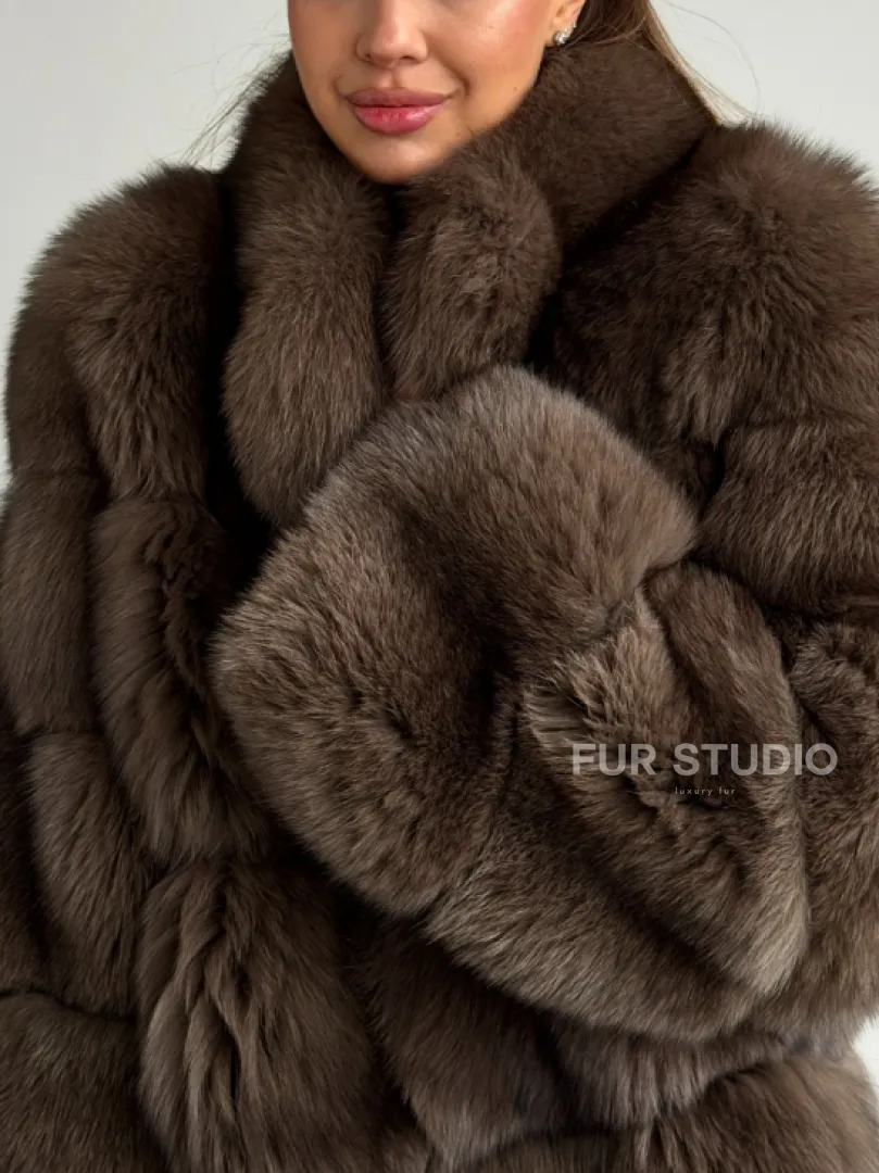 Шуба песцовая под соболь