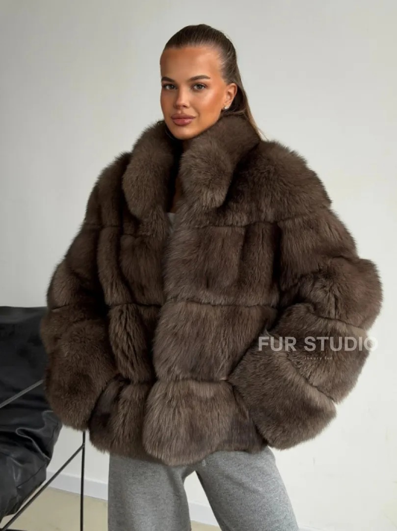 Шуба песцовая под соболь