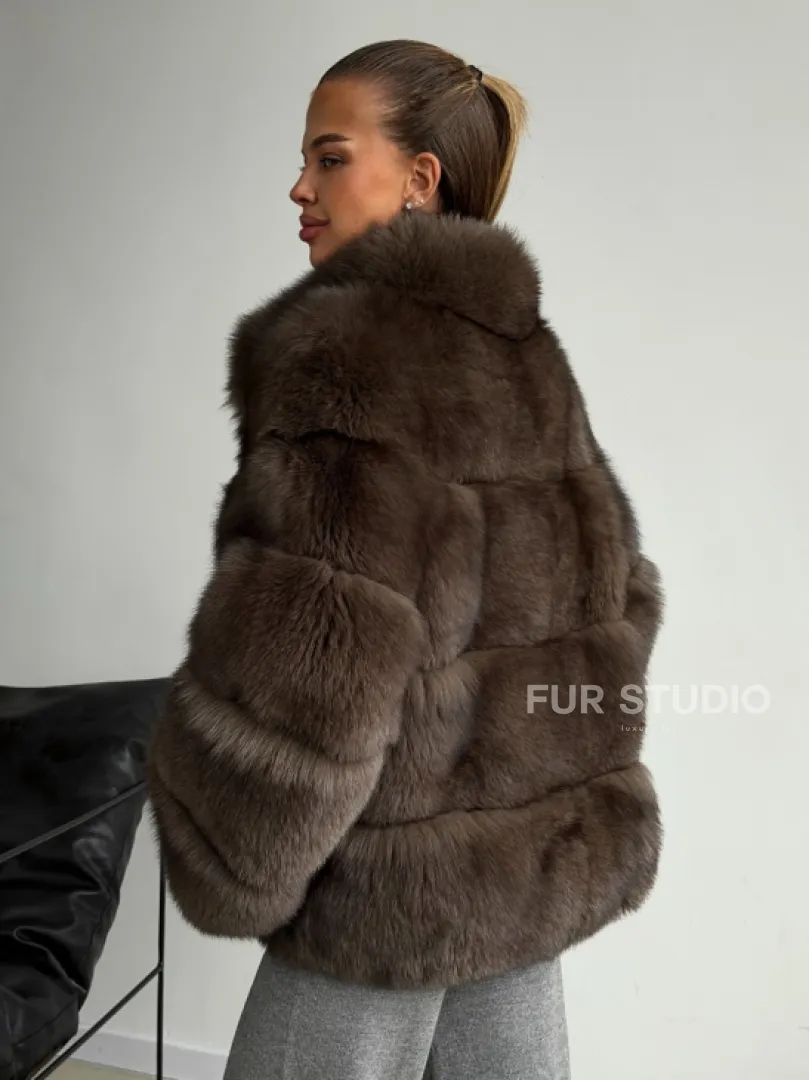 Шуба песцовая под соболь