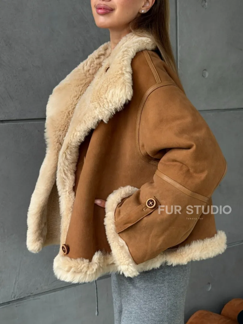 Дубленка - куртка двухсторонняя