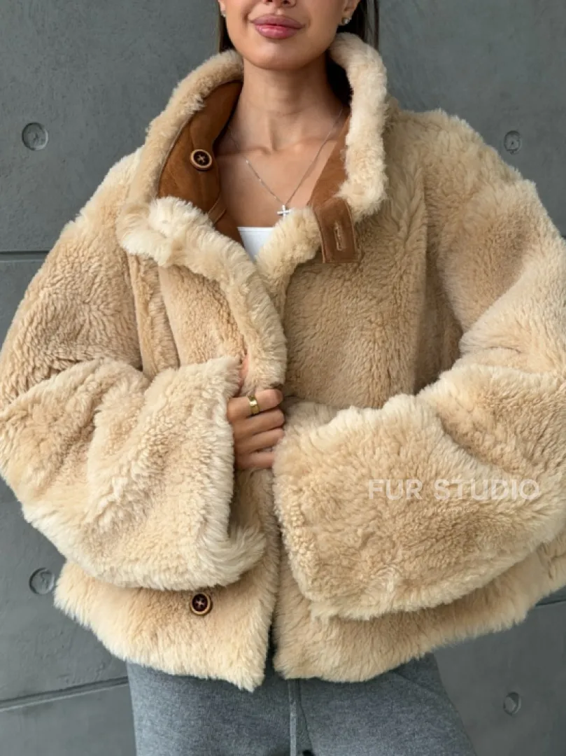 Дубленка - куртка двухсторонняя