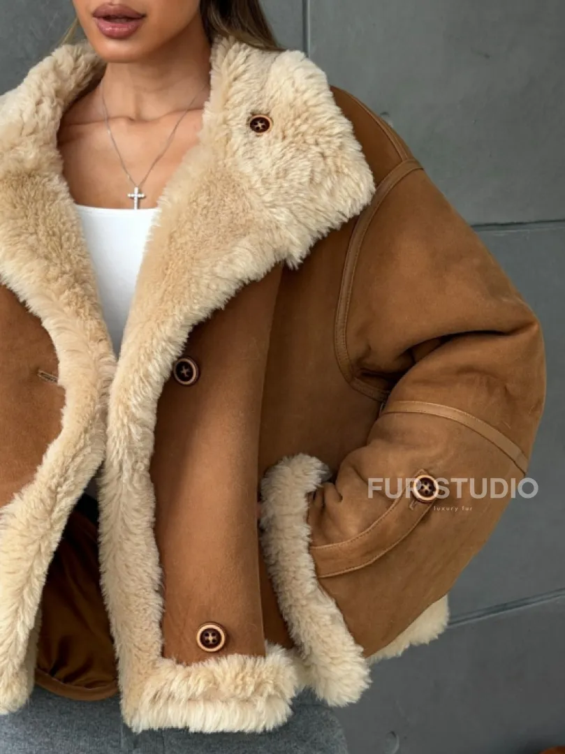 Дубленка - куртка двухсторонняя