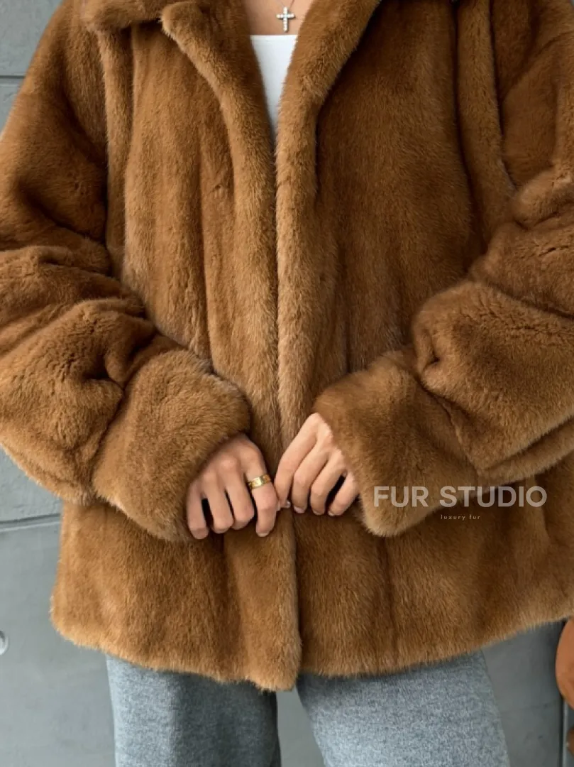 Женская норковая куртка - фото 1