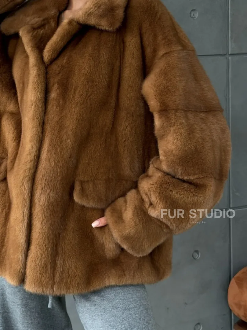Женская норковая куртка - фото 2