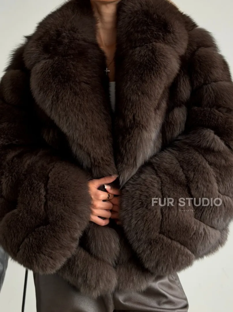 Шуба под соболь - рукава косички - фото 1