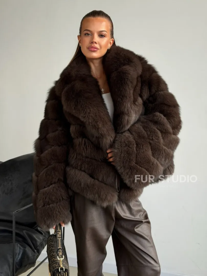 Шуба под соболь - рукава косички - фото 7