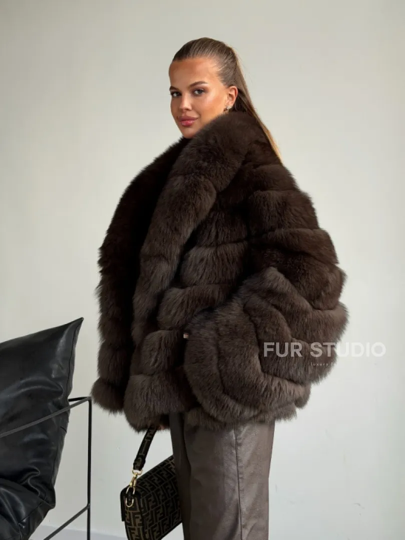 Шуба под соболь - рукава косички - фото 10