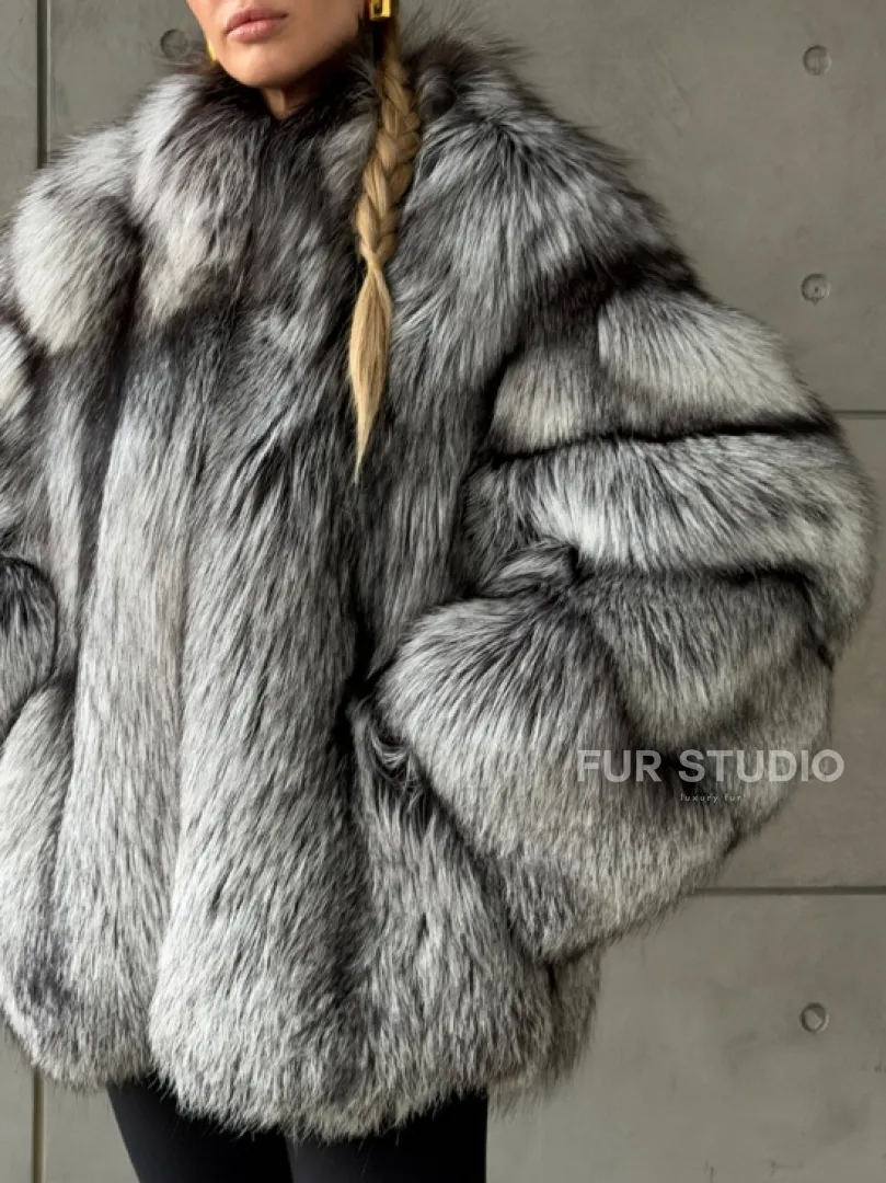 Шуба из чернобурки