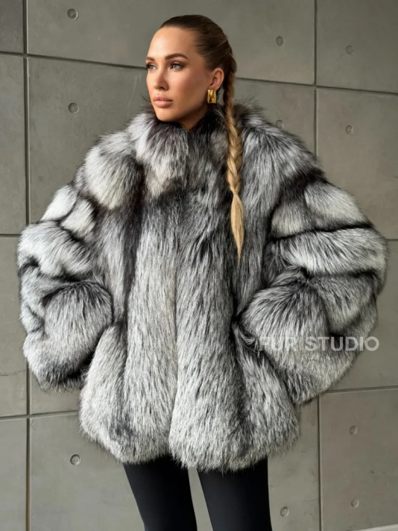 Шуба из чернобурки