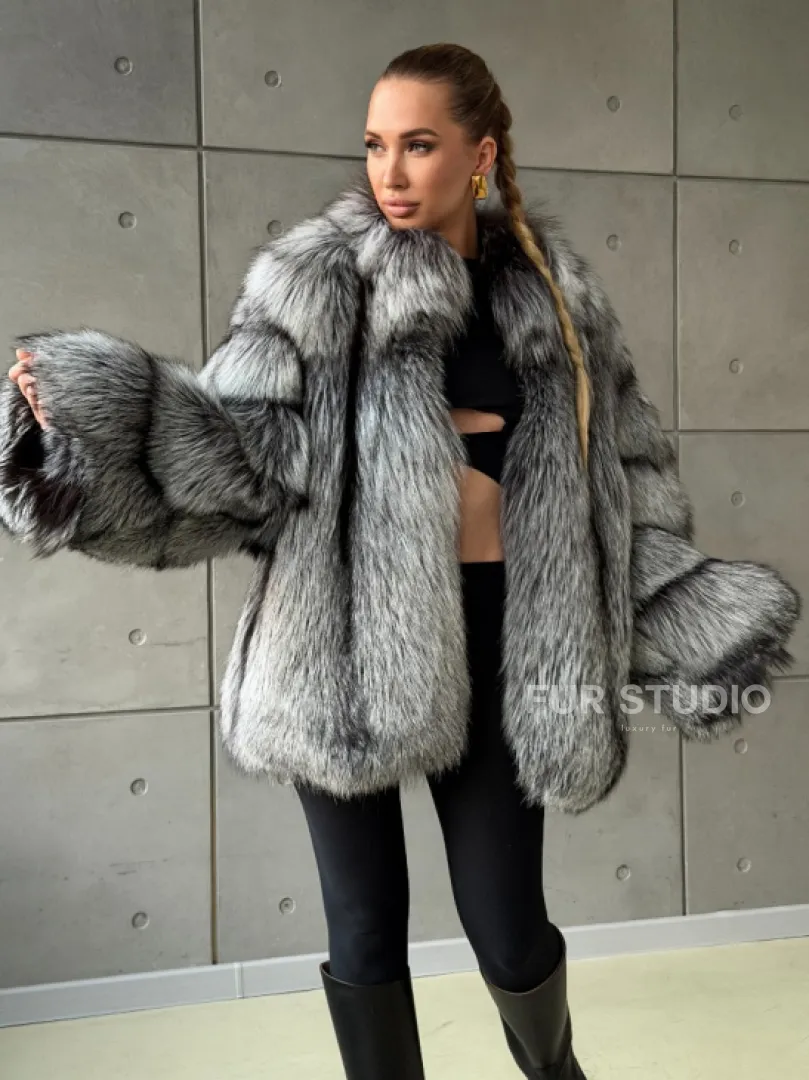 Шуба из чернобурки - фото 7