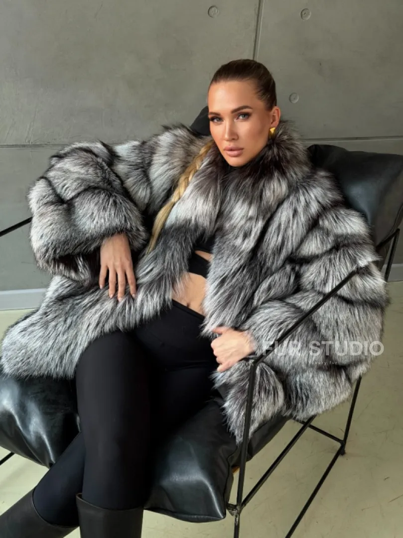 Шуба из чернобурки