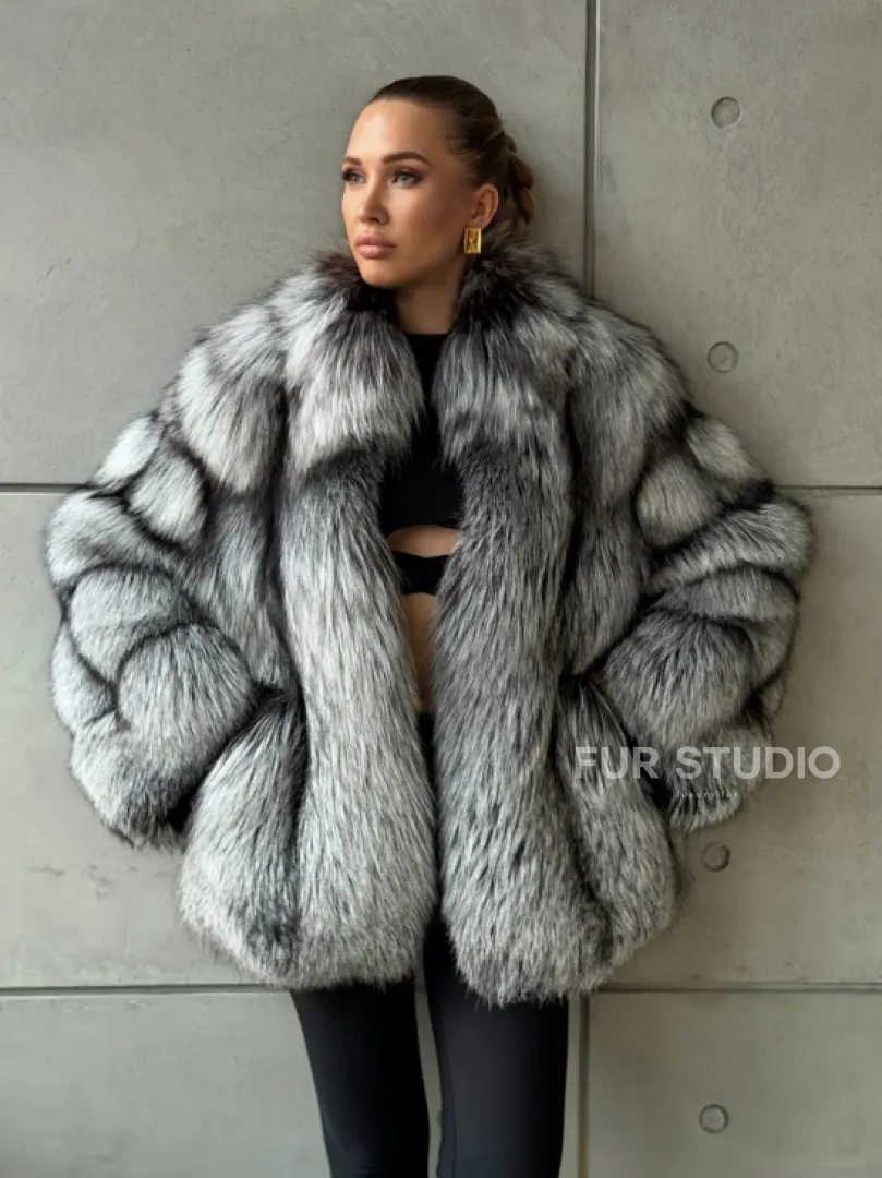 Шуба из чернобурки