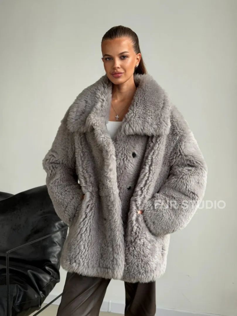 Полушубок из овчины - фото 12