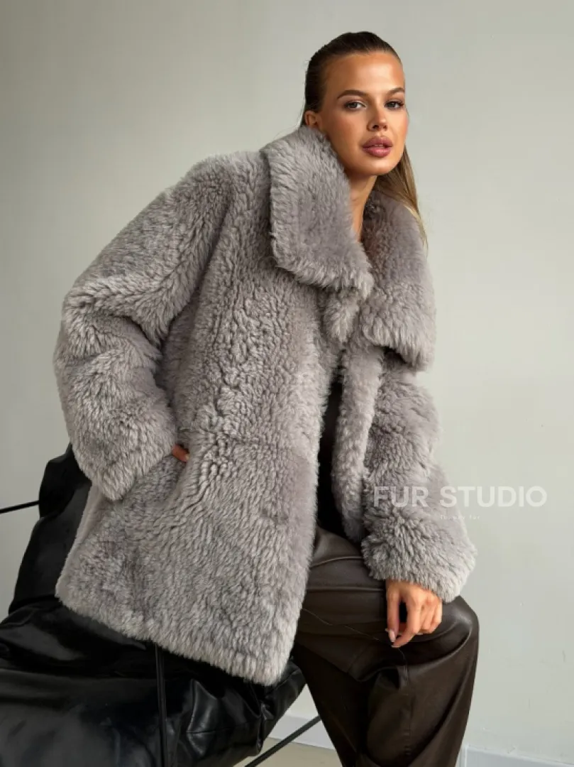 Полушубок из овчины - фото 7